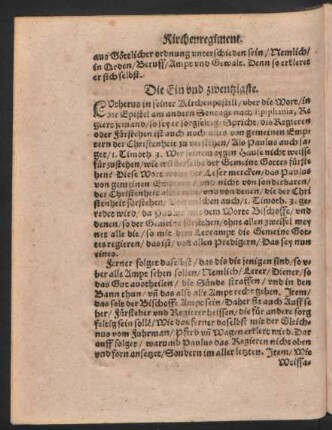 Die Ein und zwentzigste. - Die Dreissigste.
