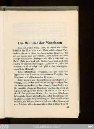 Die Wunder der Moscheen