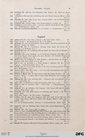 England (Nr. 1454-1485)