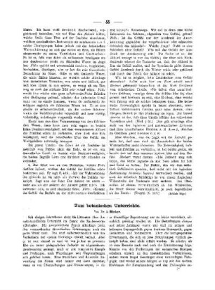 Zum botanischen Unterrichte