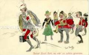 Anti-russische Postkarte