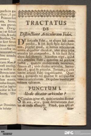 Tractatus De Distinctione Articulorum Fidei.