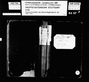 Kriegsstammrolle der 1. Garnisonskompanie - Kommandierte