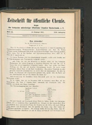 Heft III. 15. Feburar 1907.