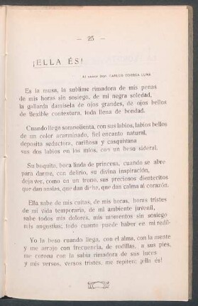 ¡Ella és! : Al señor Don Carlos Correa Luna