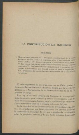 La contribución de haberes