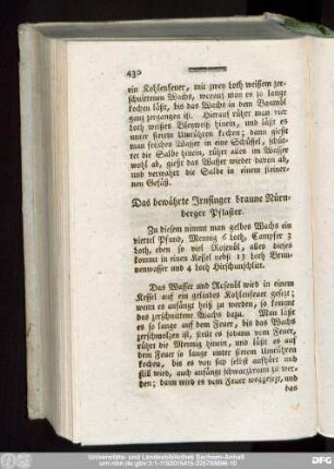 Das bewährte Irnsinger braune Nürnberger Psalter.
