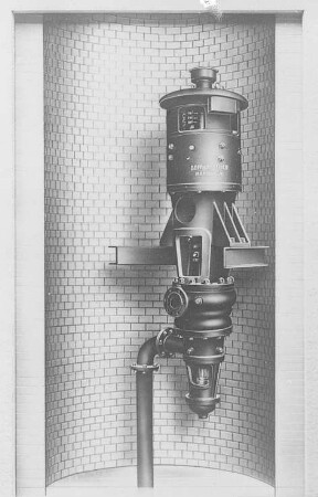 Vertikal-Zentrifugalpumpe mit elektrischem Antrieb (Bopp und Reuther) : Technikgeschichte | Maschinenbau | Hebezeuge | Pumpen, Ventilatoren, Kompressoren