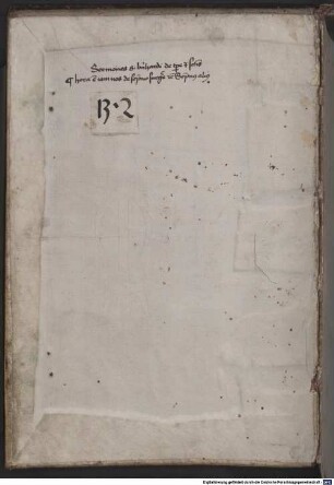 Sermones de tempore. Sermones de sanctis - BSB Clm 14261
