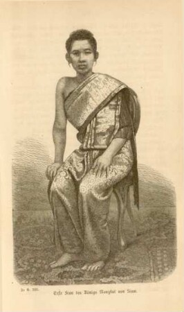 Erste Frau de Königs Mongkui von Siam