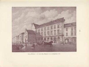 König Wilhelm I. vor dem alten Rathause in der Königstraße 1861