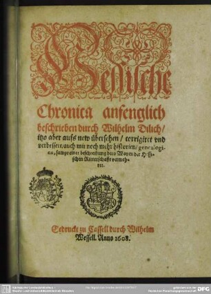 Hessische Chronica