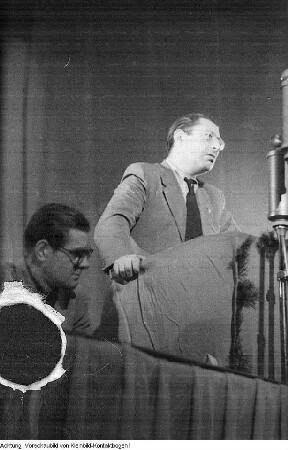 Erfurt. II. Kongress der Jungaktivisten. Fritz Selbmann, 2.-3. April 1949