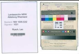 Entnazifizierung Leo Rusch , geb. 13.07.1903 (Techn.Inspektor)