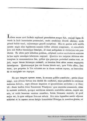 De conjugii Christiani vinculo indissolubili.