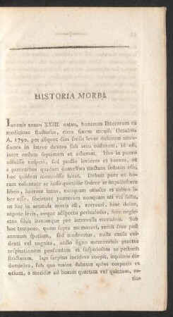 Historia Morbi