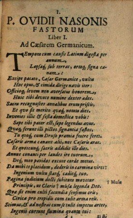 Publ. Ovidii Nasonis Operum Tomi Tres : In gratiam Studiosae Iuventutis, 2. In quo Fastorum Lib. VI. Tristium Lib. V. De Ponto Lib. IV habentur