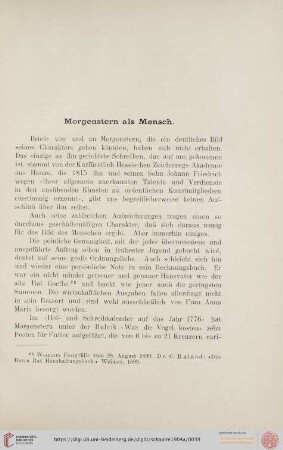 Morgenstern als Mensch