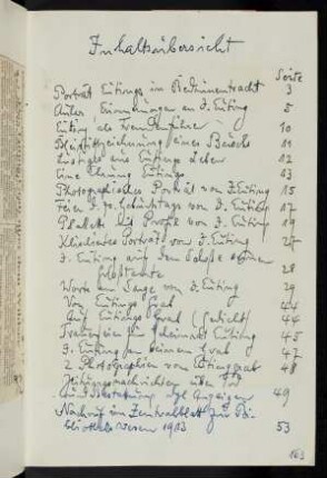 163-168 Inhaltsübersicht