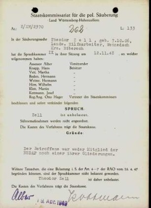 Zell, Theodor