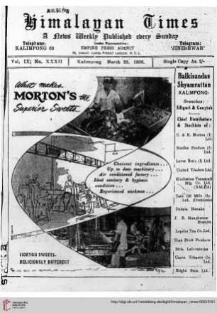 No. XXXII (25 March 1956)