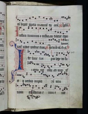 Fleuronné-Initiale (Commune sanctorum): I(ste sanctus)