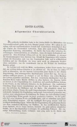 Erstes Kapitel: Allgemeine Charakteristik