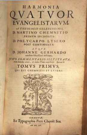 Harmonia quatuor Evangelistarum, 1