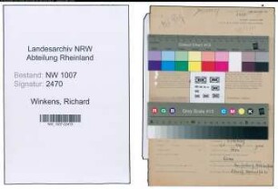 Entnazifizierung Richard Winkens , geb. 04.04.1884 (Braufuehrer)