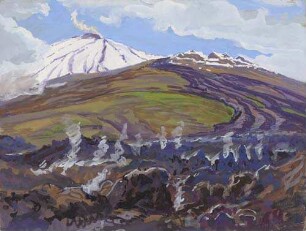 Die rauchenden Lavaströme des Etna