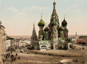 Moscou. La Cathédrale St. Basile [Russland 1904]