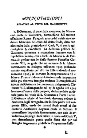 Annotazioni Relative Al Testo Del Manoscritto