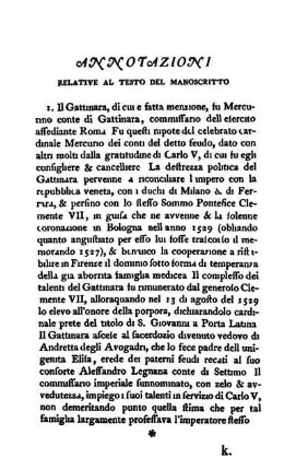 Annotazioni Relative Al Testo Del Manoscritto