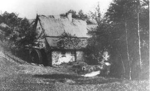 Dresden-Loschwitz. Zeibig-Mühle, um 1865, Repro nach August Kotzsch