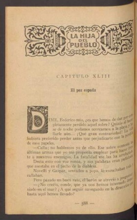 Capítulo XLIII - El pez espada