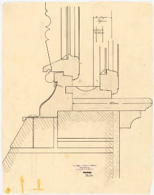 Kranken- und Siechenhaus, Brüssow Gültiger Ausführungsentwurf: Fensterdetail 1:1