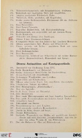 Diverse Antiquitäten und Kunstgegenstände (Nr. 191-265)