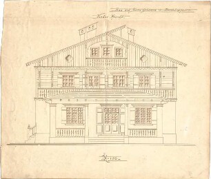 Thiersch, August ; Berchtesgaden (Bayern); Wohnhaus Gebhard - Ansicht