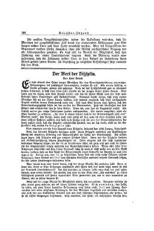 Der Wert der Disziplin