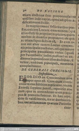 De Generali Concionis Dispositione