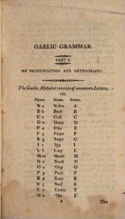 Grammar of the Gaelic language