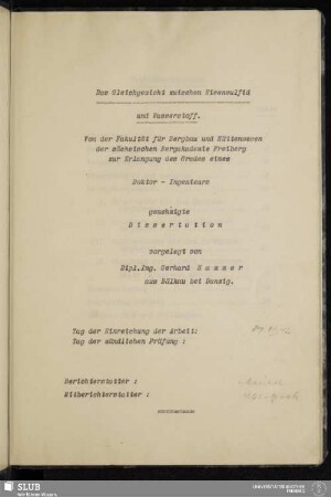 Das Gleichgewicht zwischen Eisensulfid und Wasserstoff