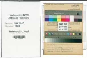 Entnazifizierung Josef Hellenbroich , geb. 23.03.1877 (Gastwirt)