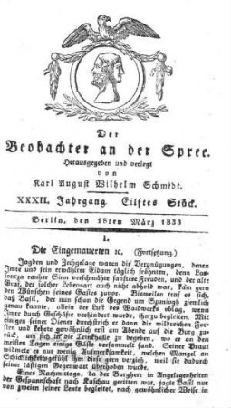 11. Stueck, 18. Maerz 1833