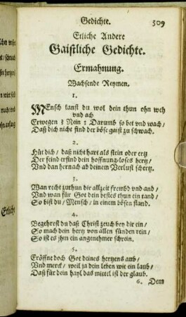 Etliche Andere Gaistliche Gedichte.