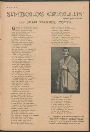 Símbolos criollos