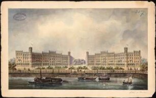 Bebauung der Lohmühle, Hamburg-St. Georg: Perspektivische Ansicht