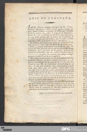 Avis De L'Éditeur.