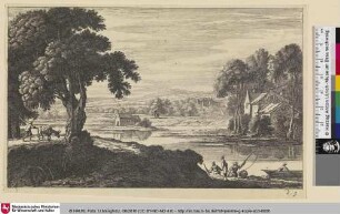 [Flusslandschaft mit Fischern]