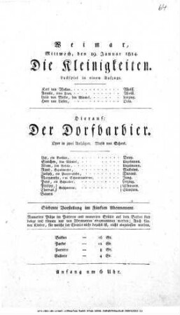 Die Kleinigkeiten